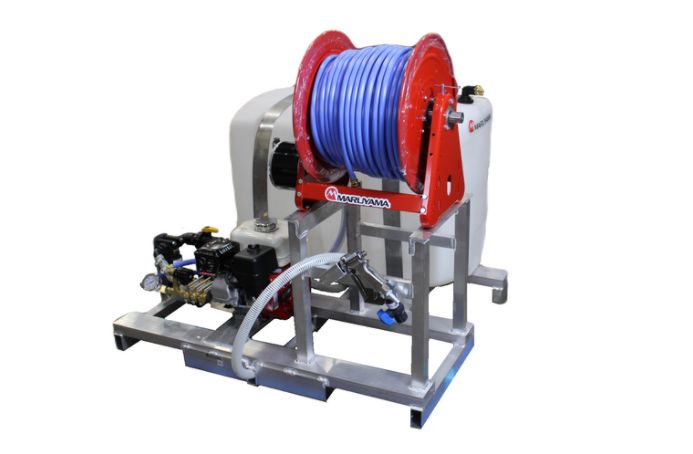 Maruyama Model MSD41-100E Chemical tank volume 100 Gallons Reel Electric Assisted Engine Honda GX160 MSD41-100E 