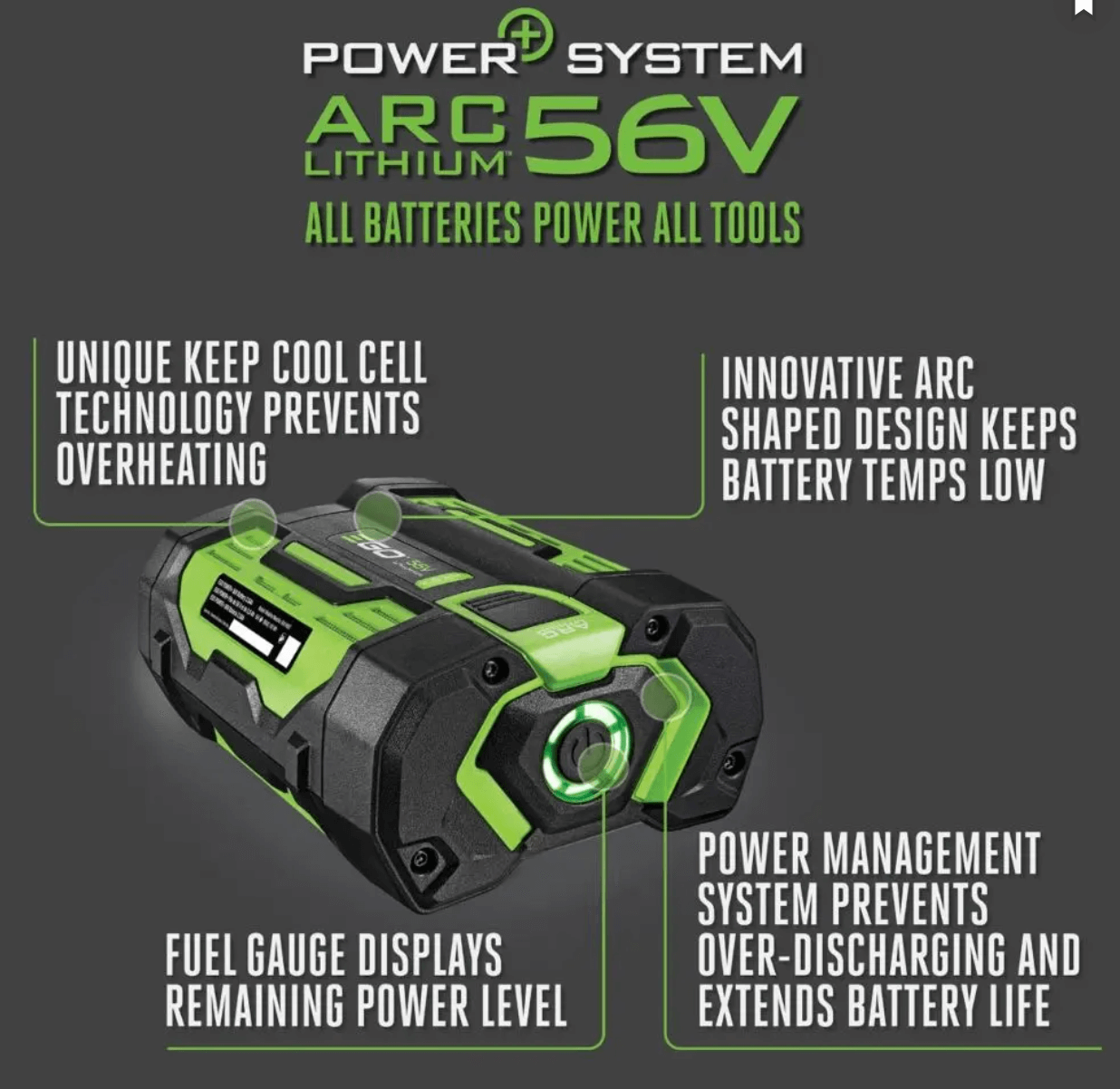 EGO Model BA1400T Battery 56V G3 1P 2 BA1400T 