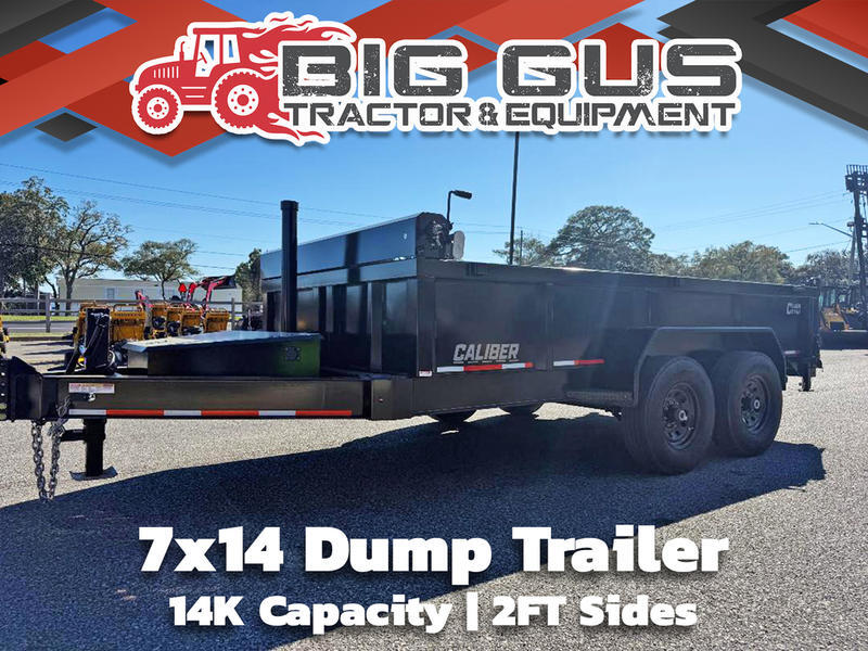 Caliber Model 7x14 Dump 2FT Sides Color Black Length 14 7x14 Dump 2FT Sides Color Black Length 14 