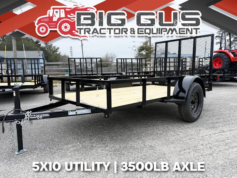 Bye-Rite Trailers Model 5x10 Utility 3500LBS Color Black Length 10 5x10 Utility 3500LBS Color Black Length 10 