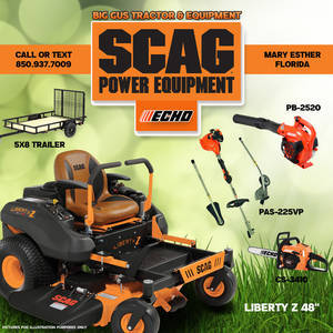 SCAG Payments Payment Frequency features proven Tuff Torq transaxles. Contoured 