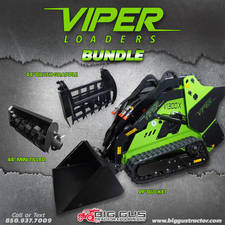 Viper Loaders Model V1300X Mini Skid Steer Grapple & Tiller Bundle 2 Color Green Engine Yanmar Diesel Horsepower 24 Transmission Bondioli Pavesi Fuel Type Diesel Status Available Recommendations 2025 Viper Loaders V1300X Mini Skid Steer Bundle Viper Mini Skid Bundle New Skid Steer Loader 2025 Viper Loaders V1300X Mini Skid Steer Mega Bundle Viper Skid Mega Bundle New Skid Steer Loader 2025 Viper Loaders V1300X Mini Skid Steer & Forks V1300x Mini Skid  Forks New Skid Steer Loader 2025 JCB 270T 270T New Skid Steer Loader Advertised pricing excludes applicable taxes title and licensing V1300X Mini Skid Steer Grapple 