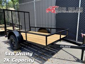 Caliber Model 5x8 Utility Color Black Length 8 5x8 Utility Color Black Length 8 