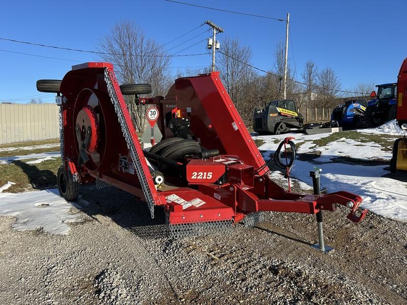 Bush Hog 2215 Flex-Wing rotary cutter is designed to cut grass 