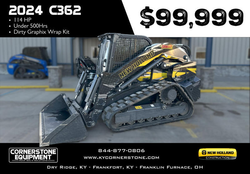 new wrap on it . Excellent stability and weight distribution maximize performance and safety. All-round visibility ensures high maneuverability and faster work cycles. The Comfort Deluxe Cab features excellent ergonomics and best-in-class comfort. The new color display features an integrated reversing camera. Wheels or tracks 