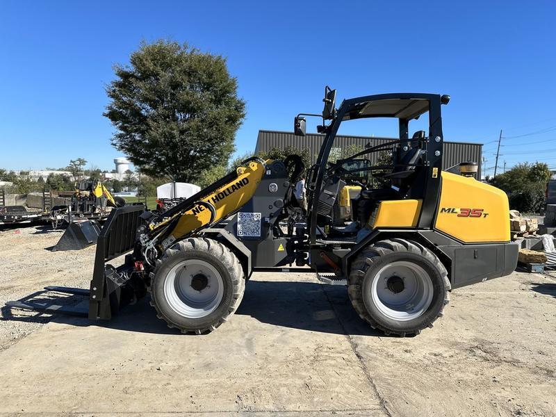 New Holland Construction Model ML35T Vehicle Type Loader Category Small Articulated Loader Payments Get an Estimate for Your Payment Payment Frequency ML35T is suitable for landscapers focused on clearing sidewalks or fenced-in areas with limited space. Machine length without a bucket comes in at 160.1 inches 