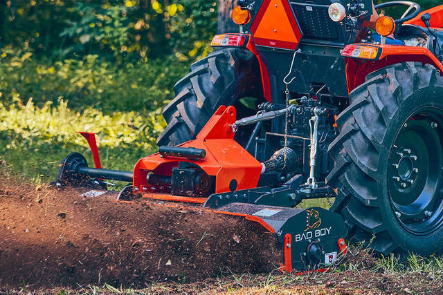 Bad Boy Model Rotary Tiller BBRT84 Vehicle Type Attachment / Implement Category Tillers Manufacturer Info Engine Engine Power Tractor HP Range Rotary Tiller BBRT84 Vehicle Type Attachment / Implement Category Tillers Manufacturer Info Engine Engine Power Tractor HP Range 