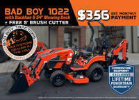 Bad Boy Model 1022 w/ Backhoe and 54 1022 w/ Backhoe and 54 