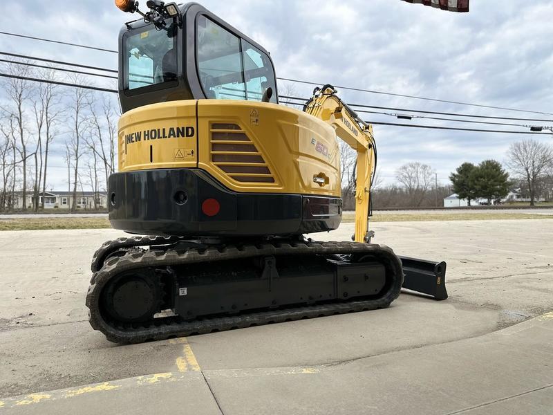 New Holland Construction Model Mini Excavators E60C Vehicle Type Excavator Category Excavator Payments Get an Estimate for Your Payment Payment Frequency suited for any job. Leverage a New Holland mini excavator for landscaping 