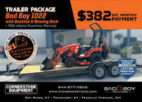 Tractor Package Model Bad Boy 1022 w/ 54 Bad Boy 1022 w/ 54 