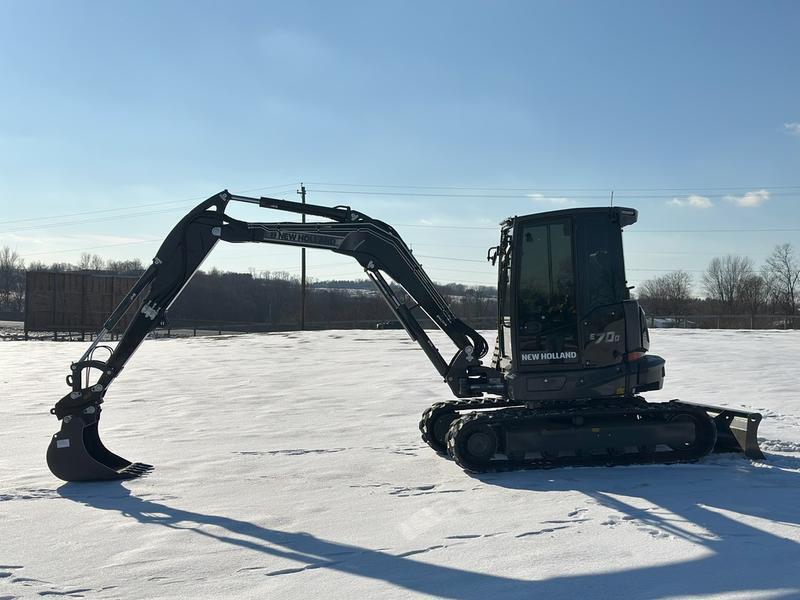 New Holland Construction Model Midi Excavators E70D Midnight Edition Vehicle Type Excavator Category Excavator Payments Get an Estimate for Your Payment Payment Frequency Midi Excavators E70D Midnight Edition Vehicle Type Excavator Category Excavator Payments Get an Estimate for Your Payment Payment Frequency 