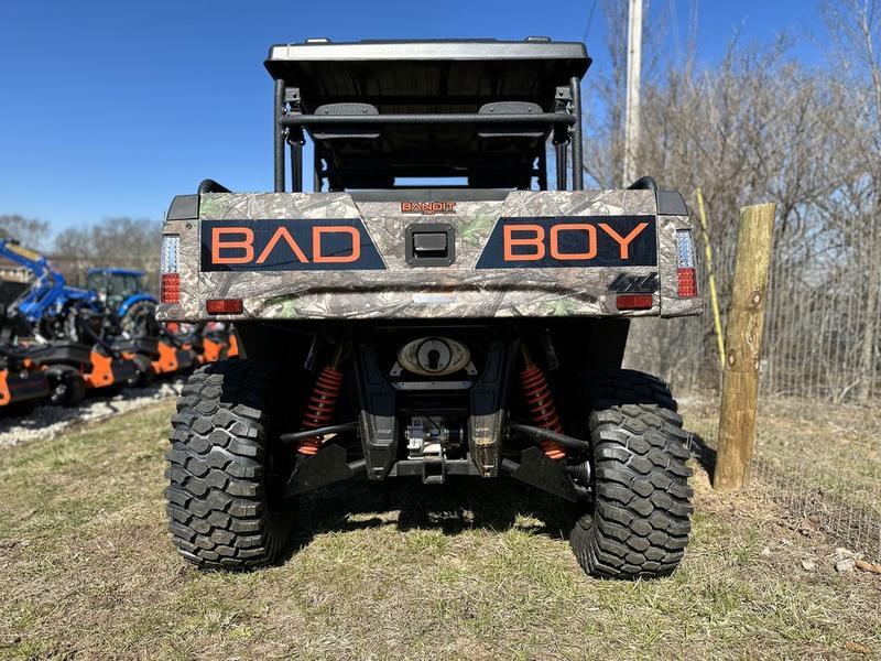 Bad Boy Model Bandit 750 Crew Cab Vehicle Type Utility Vehicle Category Utility Manufacturer Info Engine Stroke 4 Cylinder Liners SINGLE Engine Type OHC Engine Manufacturer BANDIT Engine boasts a 735cc engine with more seats so you can bring more people along for the ride. Features may include 