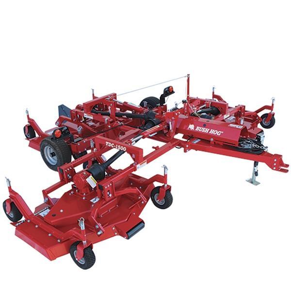 short work of large expanses are equally complemented by adjustable wings that flex and float over uneven ground for a finely groomed appearance TDC-1500 Tri-Deck Finish Mower Vehicle Type Attachment / Implement Category Rotary Cutters Payments Get an Estimate for Your Payment Payment Frequency 