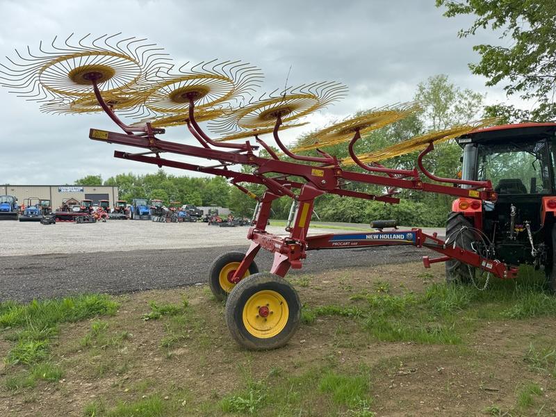 MORE HAY IN EVERY PASS New Holland ProCart for you with raking widths from 18 to 28 ft. 