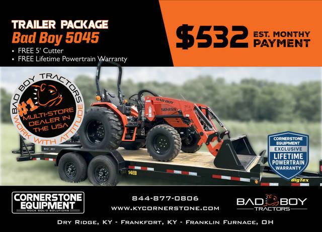 Tractor Package Model Bad Boy 5045 w/ 5 Bad Boy 5045 w/ 5