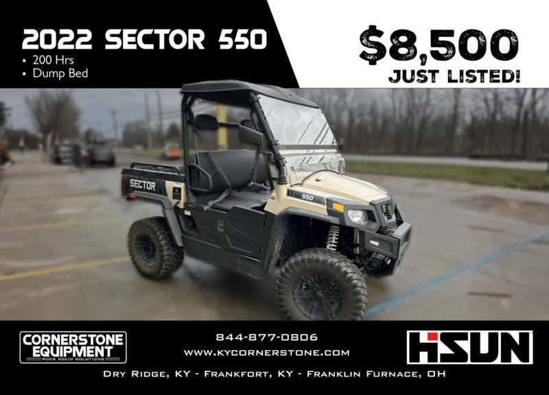 you feel right at home with the big boys Sector 550 Vehicle Type Utility Vehicle Category Utility Payments Get an Estimate for Your Payment Payment Frequency 