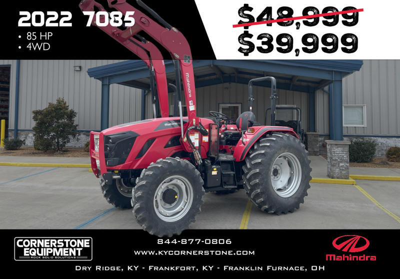 light work of the heaviest jobs 7000 Series 7085 4WD Vehicle Type Tractor Category Utility Serial number MT4S1193 Hours 525 Manufacturer Info Engine Aspiration Turbocharged Stroke Four-stroke 