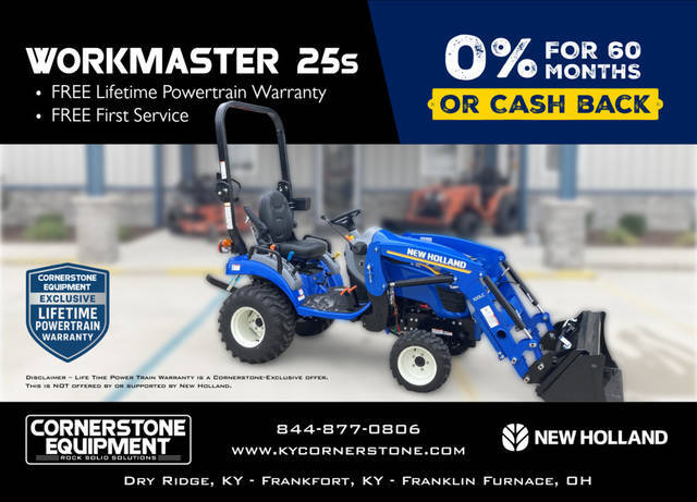 short work of your to-do-list Workmaster 25S Vehicle Type Tractor Category Sub Compact Payments Get an Estimate for Your Payment Payment Frequency 