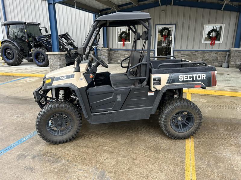 you feel right at home with the big boys Sector 550 Vehicle Type Utility Vehicle Category Utility Payments Get an Estimate for Your Payment Payment Frequency 