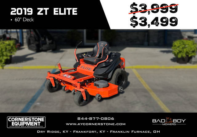 NEW 60 since the day we introduced it. We encourage you to compare with any zero-turn mower in its price range and you 