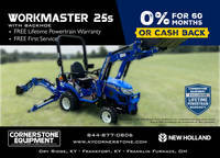 short work of your to-do-list Workmaster 25S with Backhoe Vehicle Type Tractor Category Sub Compact Payments Get an Estimate for Your Payment Payment Frequency 