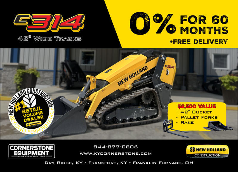 New Holland Construction Model C314 Mini Track Loader Wide Track Vehicle Type Track Loader Category Mini Track Loaders Payments Get an Estimate for Your Payment Payment Frequency C314 Mini Track Loader Wide Track Vehicle Type Track Loader Category Mini Track Loaders Payments Get an Estimate for Your Payment Payment Frequency 