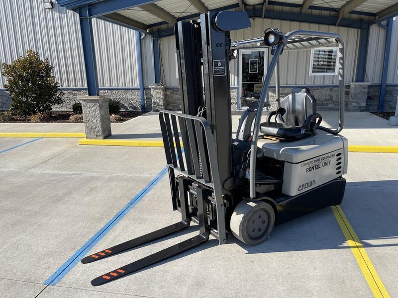 Crown Model SC4520-35 Vehicle Type Forklift Category Cushion Tire Payments Get an Estimate for Your Payment Payment Frequency SC4520-35 Vehicle Type Forklift Category Cushion Tire Payments Get an Estimate for Your Payment Payment Frequency 