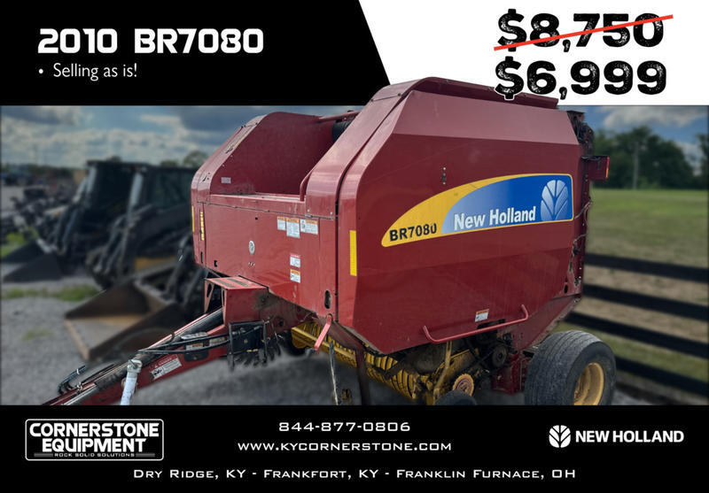 New Holland Model BR7080 Vehicle Type Hay Category Round Balers Payments Get an Estimate for Your Payment Payment Frequency BR7080 Vehicle Type Hay Category Round Balers Payments Get an Estimate for Your Payment Payment Frequency 