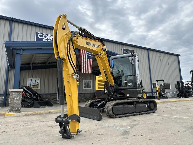 New Holland Construction Model Mini Excavators E60C Vehicle Type Excavator Category Excavator Payments Get an Estimate for Your Payment Payment Frequency suited for any job. Leverage a New Holland mini excavator for landscaping 