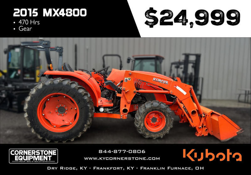 them versatile for a variety of work sites and applications MX4800 4WD Vehicle Type Tractor Category Utility Manufacturer Info Engine Engine V2403CR 