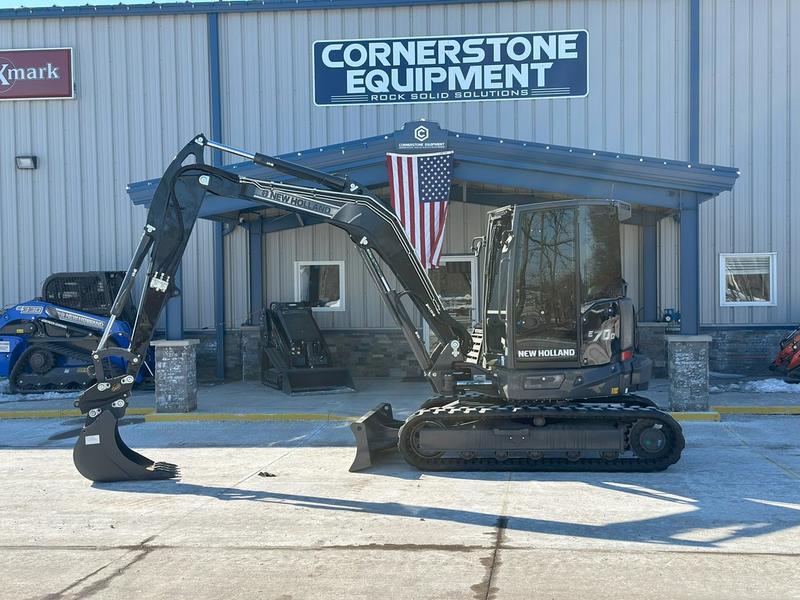 New Holland Construction Model Midi Excavators E70D Midnight Edition Vehicle Type Excavator Category Excavator Payments Get an Estimate for Your Payment Payment Frequency Midi Excavators E70D Midnight Edition Vehicle Type Excavator Category Excavator Payments Get an Estimate for Your Payment Payment Frequency 