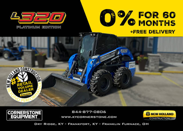 your workday more productive and comfortable with noteworthy dump height and reach L320 Skid Steer PLATINUM EDITION Vehicle Type Skid Steers Category Skid Steers Payments Get an Estimate for Your Payment Payment Frequency 