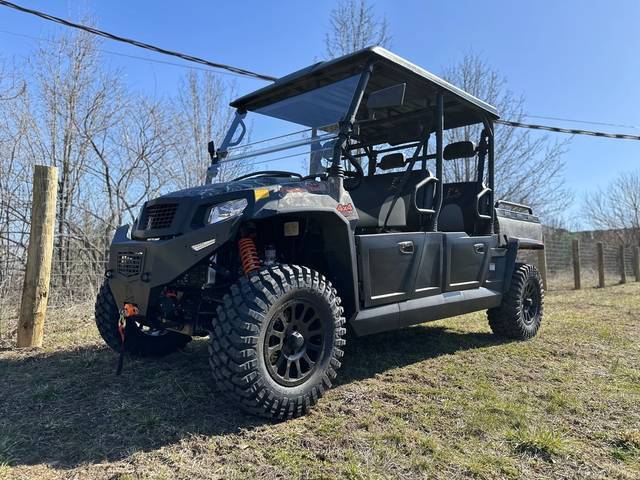Bad Boy Model Bandit 750 Crew Cab Vehicle Type Utility Vehicle Category Utility Manufacturer Info Engine Stroke 4 Cylinder Liners SINGLE Engine Type OHC Engine Manufacturer BANDIT Engine boasts a 735cc engine with more seats so you can bring more people along for the ride. Features may include 