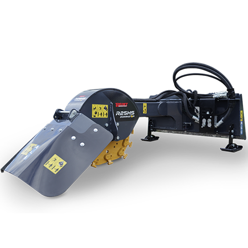 Reist Industries Tackles large stumps with ease. Get into the swing of things with the Dominator R25HS. This swing type grinder has 40.25 