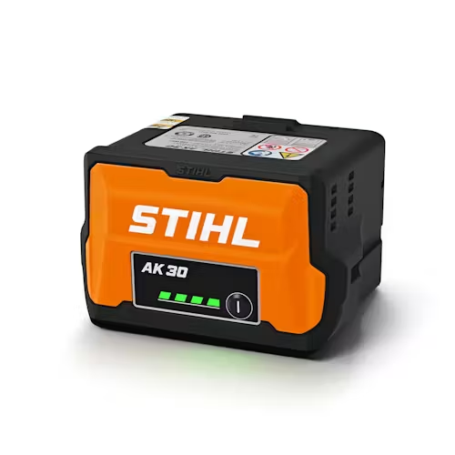 Stihl The AK 30 is the most powerful battery in the homeowner AK System. With increased power and run time over the previous 